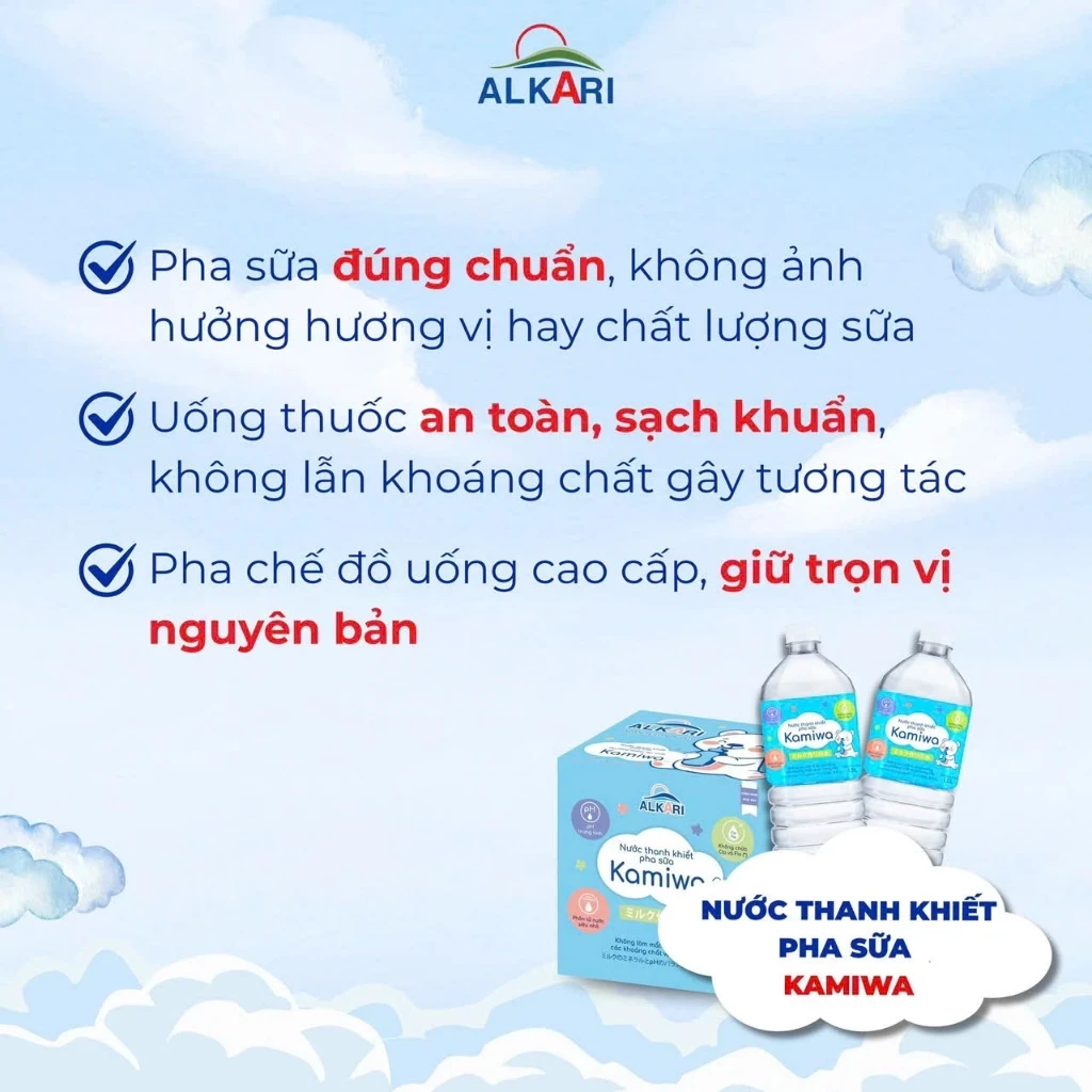 NƯỚC THANH KHIẾT PHA SỮA KAMIWA